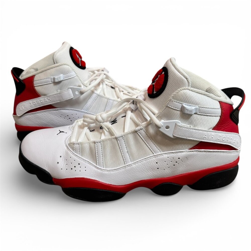Nike AIR JORDAN 6 RINGS White University Red Mens 14